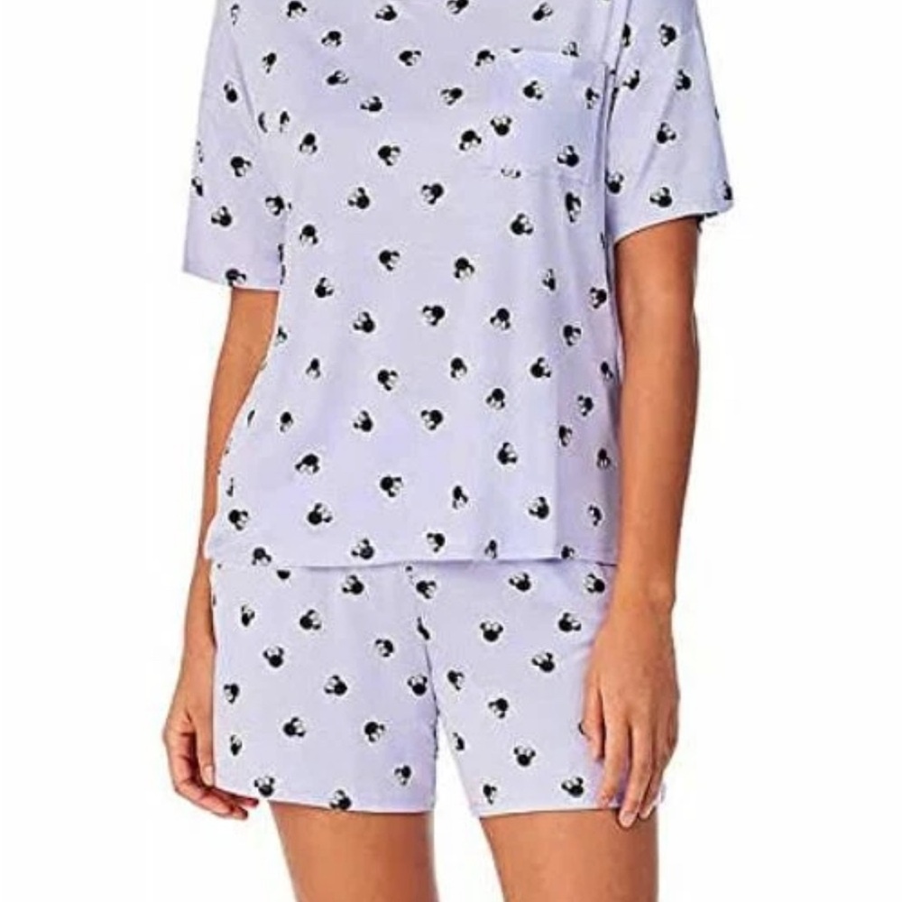 Disney Lavender Mickey Mouse Pajama Set